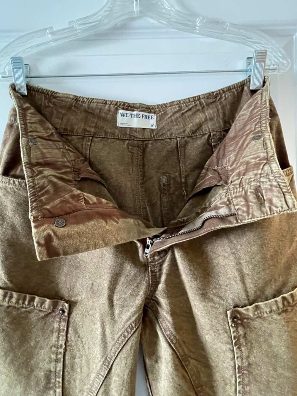 NWOT We The Free Free People Head In The Clouds Cargo Pants 8 - Picture 4 of 15
